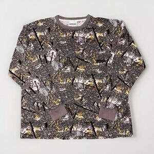 Barbarian X Raised By Wolves Bushlan Camo Shirt Mens Lg Cotton Pocket Shirt